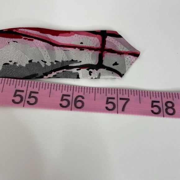 Ralph Marlin Chicago Bulls NBA Necktie Silk Red Black RM Sport Basketball Fan - Picture 9 of 9